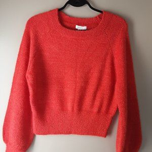 Shrinking Violet Vibrant Red Knit Sweater